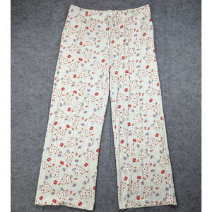 Caden Lane Pajama Pants Womens XL Christmas Tree Bamboo Viscose Natural Lounge